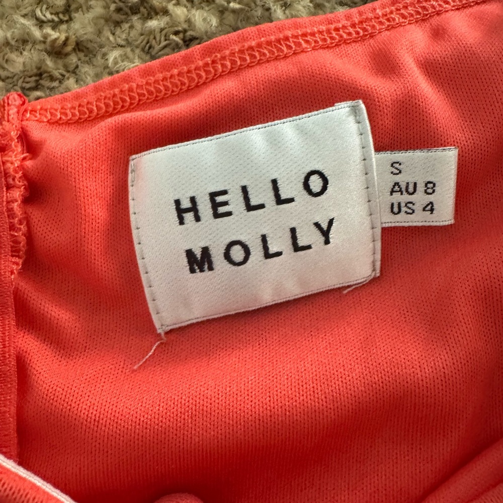 Hello Molly Coral Dress - Picture 3 of 3